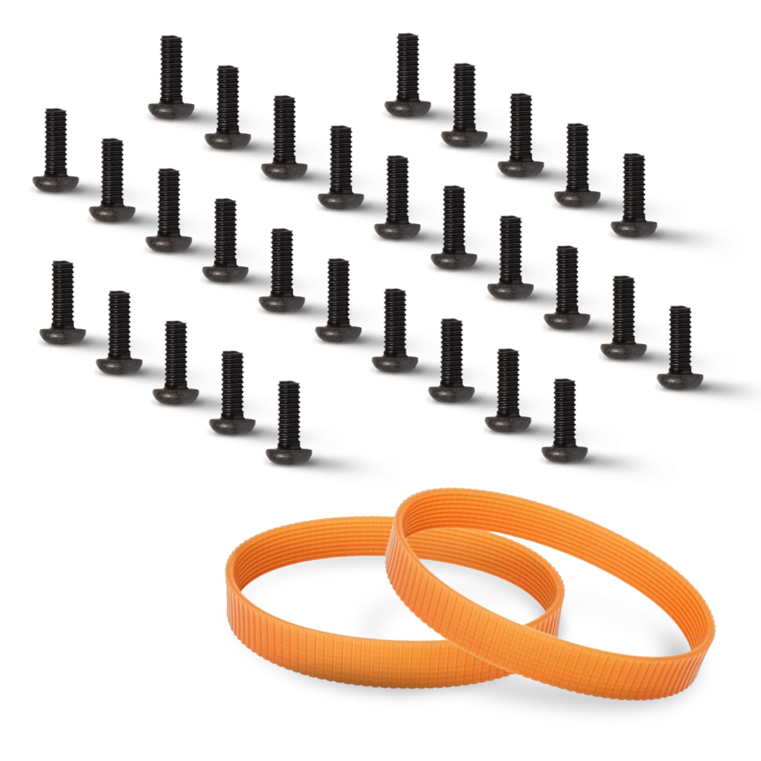 Planer Blade Screws & Drive Belts for DeWalt DW735, DW735X - T30 Torx Screw (30 PK) and 9-Rib Planer Drive Belt (2 PK) for DeWalt DW735 & DW735X Replacement Ribbed Belts (5140010-28) (72274)