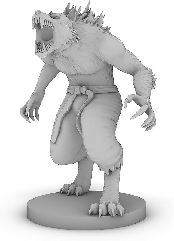 Werewolf Monk Tabletop DND Gaming Miniature