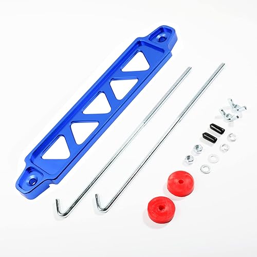 Miniatura 10 de Soporte de sujeción para batería, kit de soporte de batería de automóvil con pernos en J de 10 pulgadas, soporte de montaje de amarre de batería