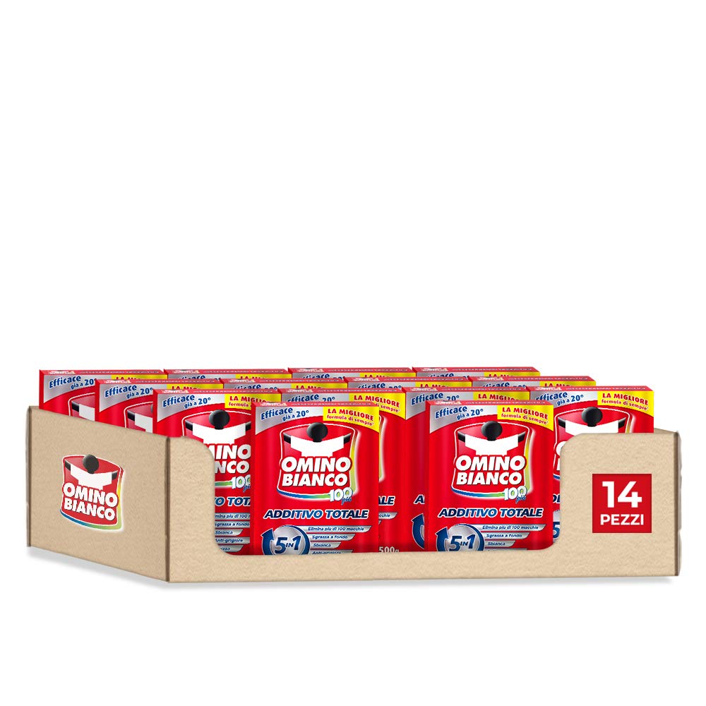 Omino weiß – Zusatzstoff 100 + – 500 g x 14 – Pulver – 7420 ml