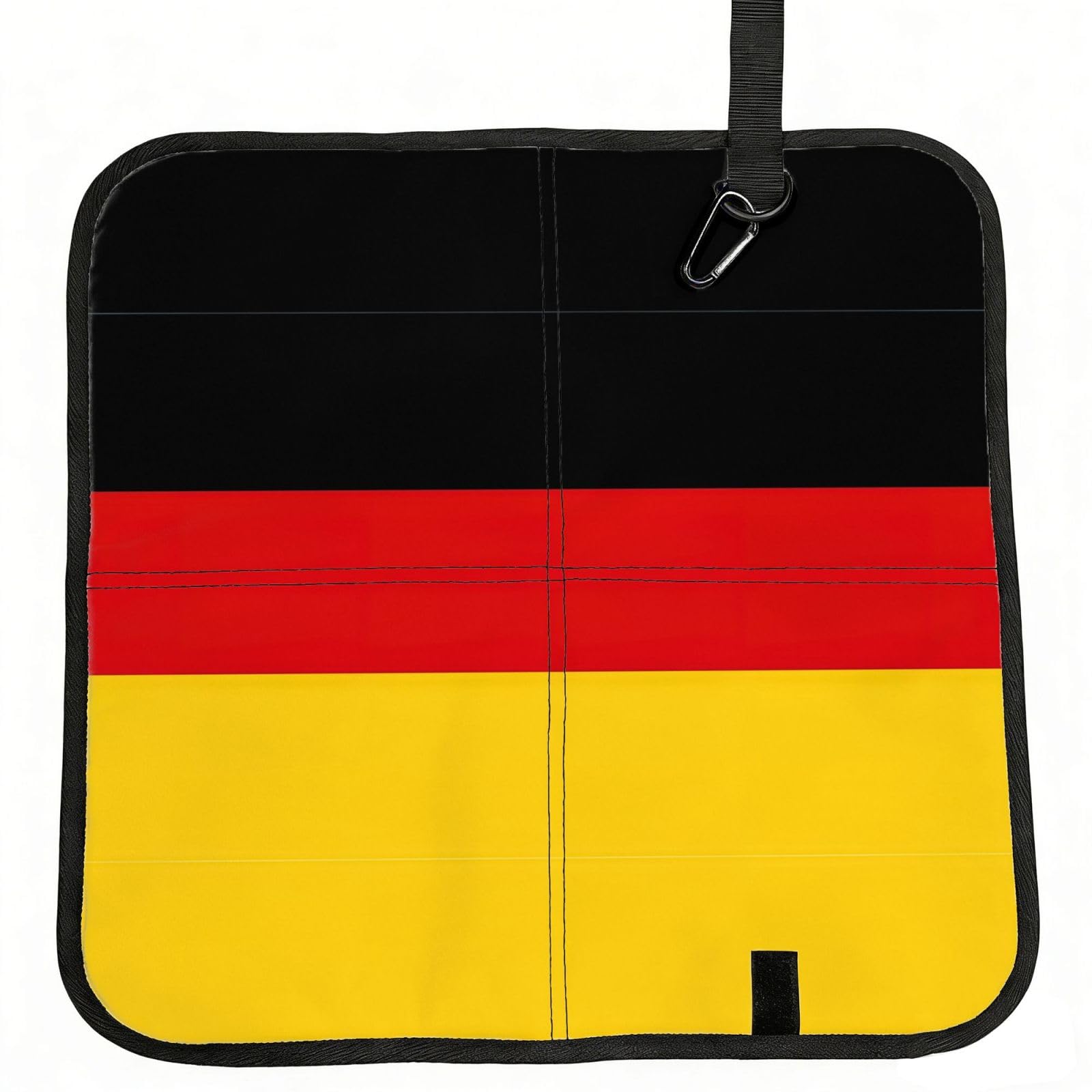 DIEzig germany flag Printed Compact Foldable Sitting Pad Oxford Base, Portable Cushion for Fishing Sports Events