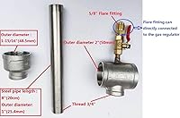 Vista 4 de Forja de gas propano portátil con puerta Solo quemador cuchillo que hace la herramienta para herrero Farrier