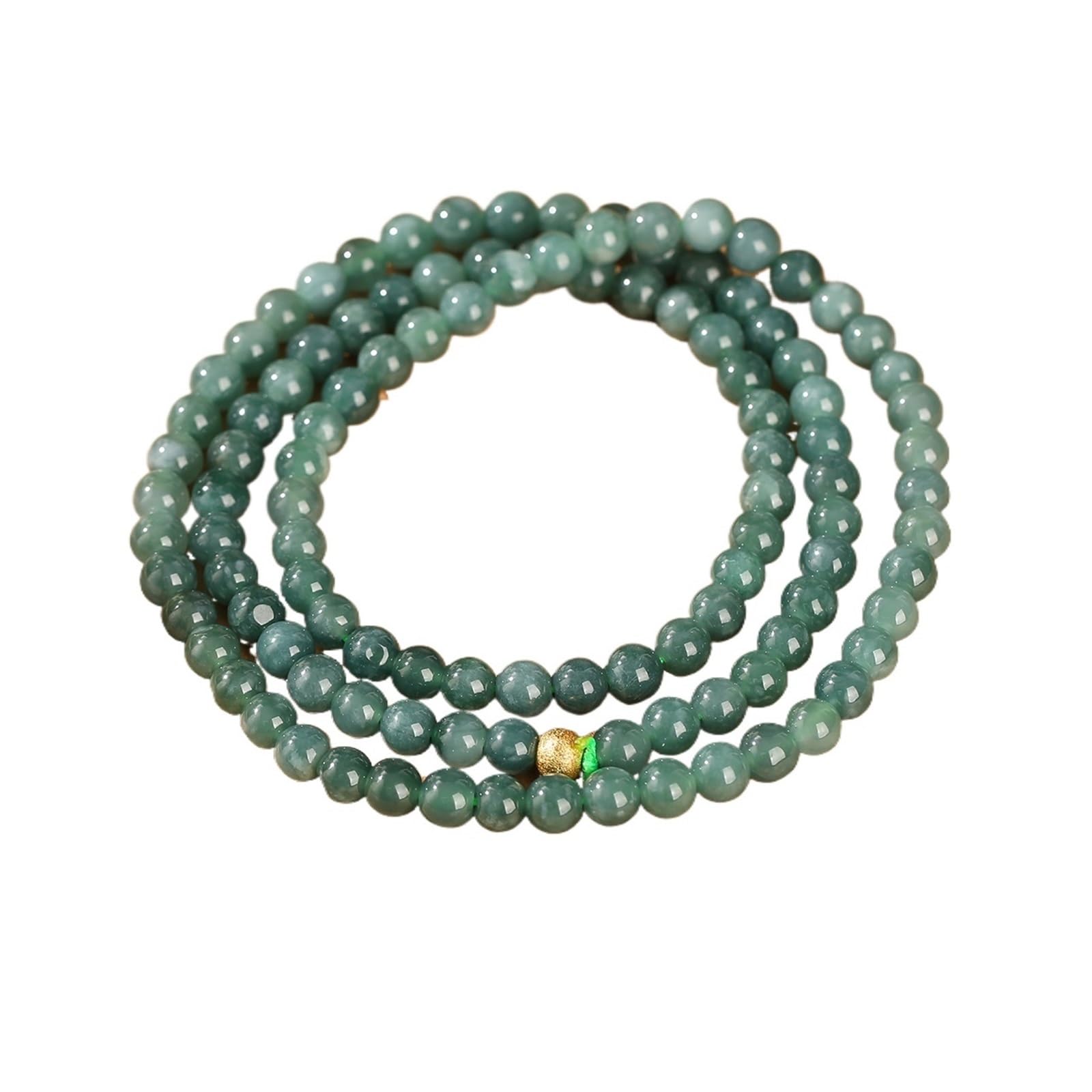 braccialetto di perline Braccialetti multistrato con perline in pietra naturale, da donna, vintage, tutti abbinabili, collane elastiche for yoga e meditazione