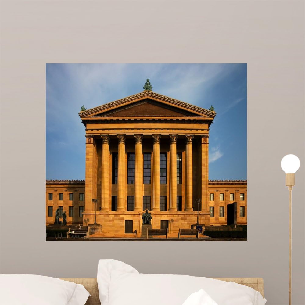 Wallmonkeys Philadelphia Museum Art Sun Wall Mural Peel and Stick Graphic (24 in W x 21 in H) WM111843