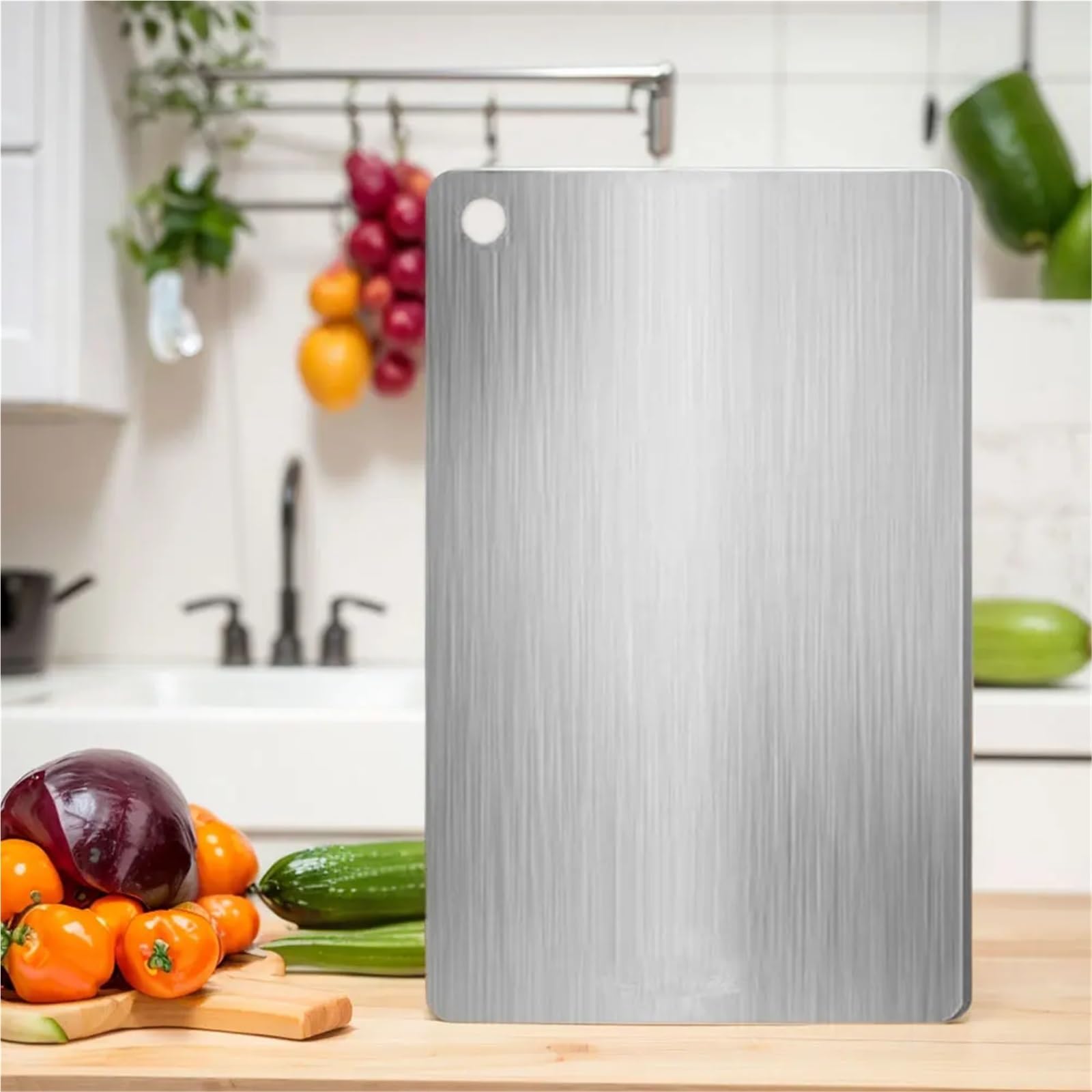 Planche a Decouper Inox Pâte à pétrir double face en acier inoxydable