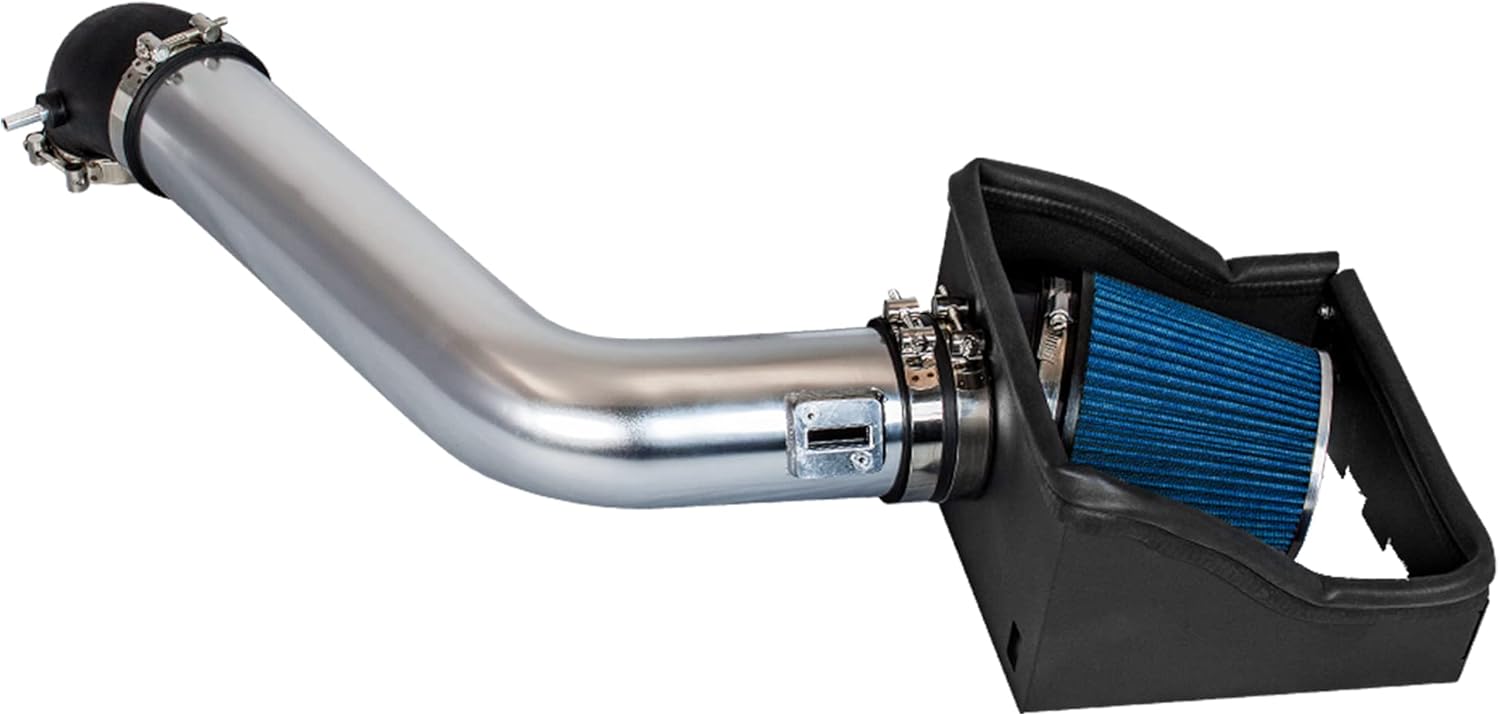 RSG Heat Shield Intake Kit BLUE Compatible For 07-14 Expedition/Navigator 5.4L V8 / 09-10 F150 5.4L V8