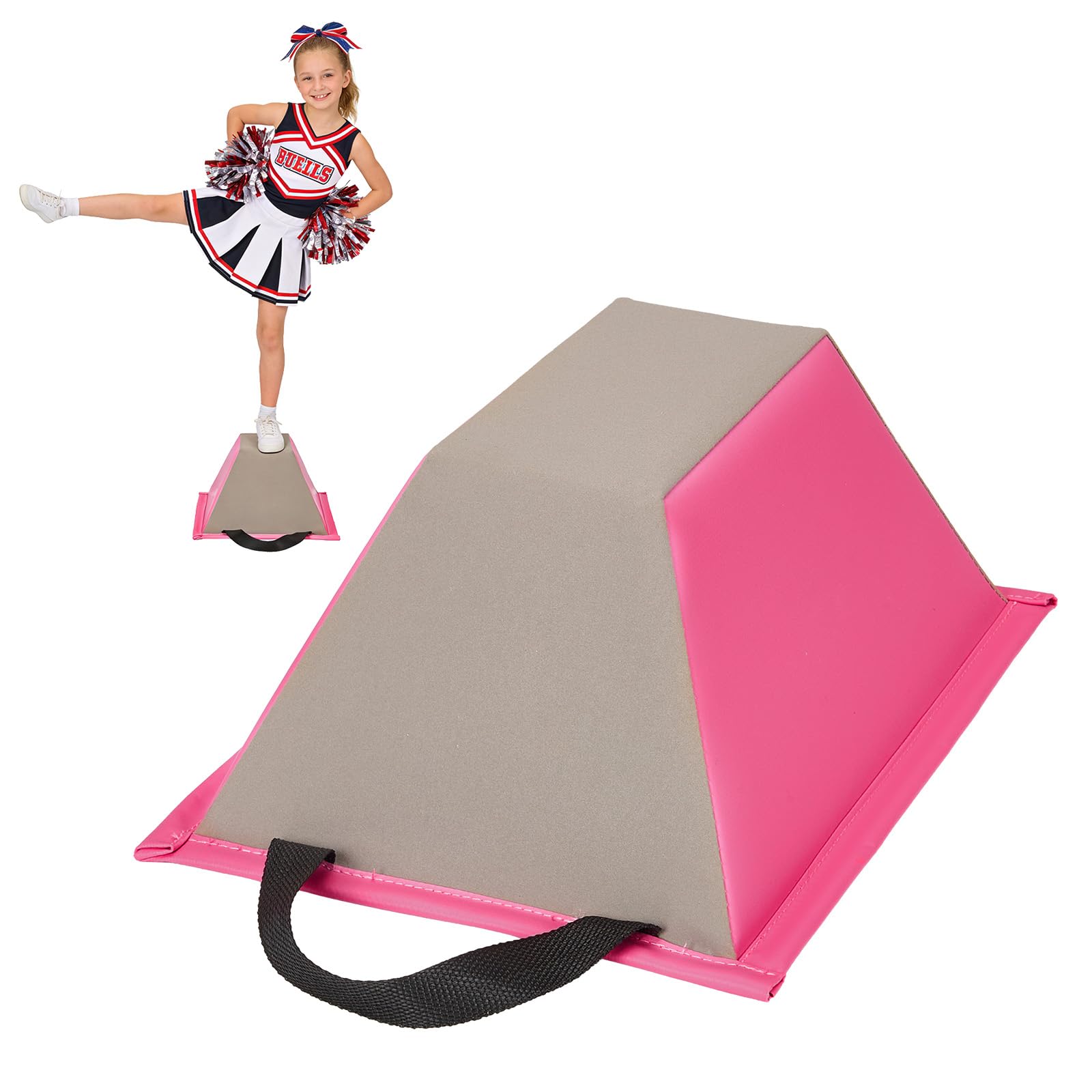 Stunt Trainer Stand for Cheerleading,Gymnastics and Cheer Balance Trainer,Cheer Flyer Stund Stand for Flexibility Core Strength and Conditioning Promotes,Portable for Kids Adults Home Gym Studio