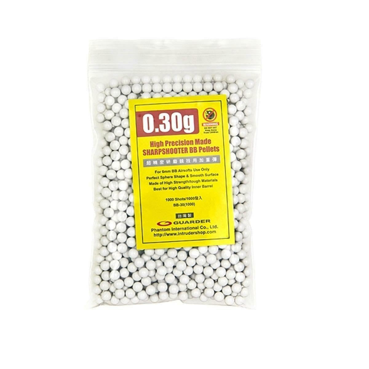 Guarder Airsoft 0.3 High Precision Bb Pellets 6mm 1000