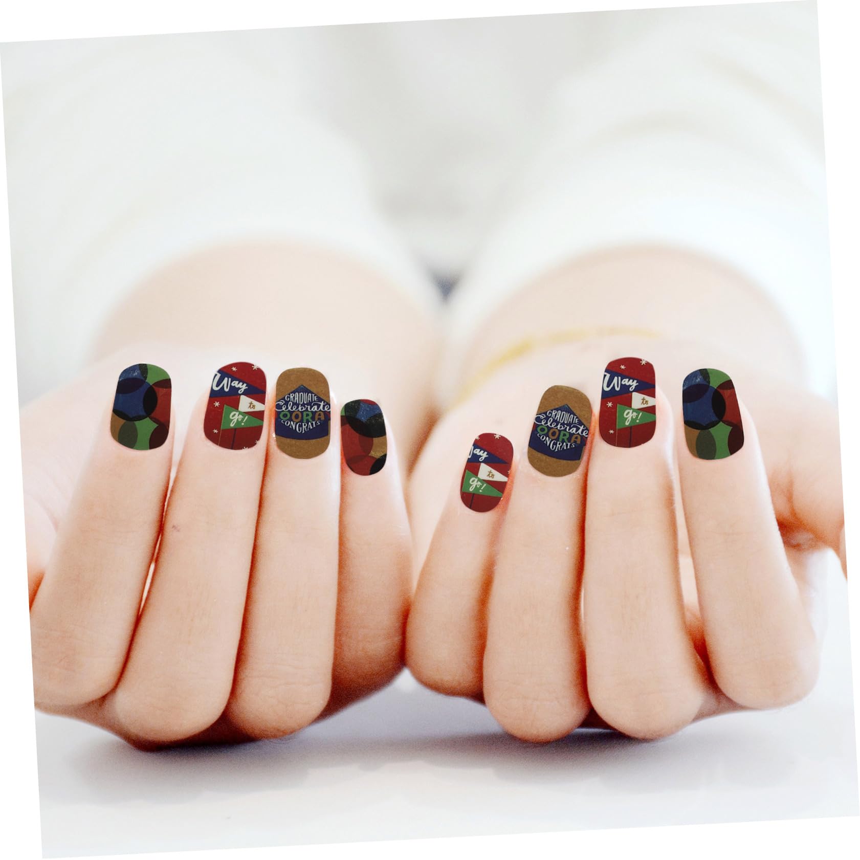 VICASKY 32 fogli, 1 set di adesivi per unghie per nail art