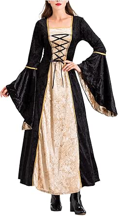 Amazon.com: IEPOFG Medieval Dress Renaissance for Women Retro Showsuit ...