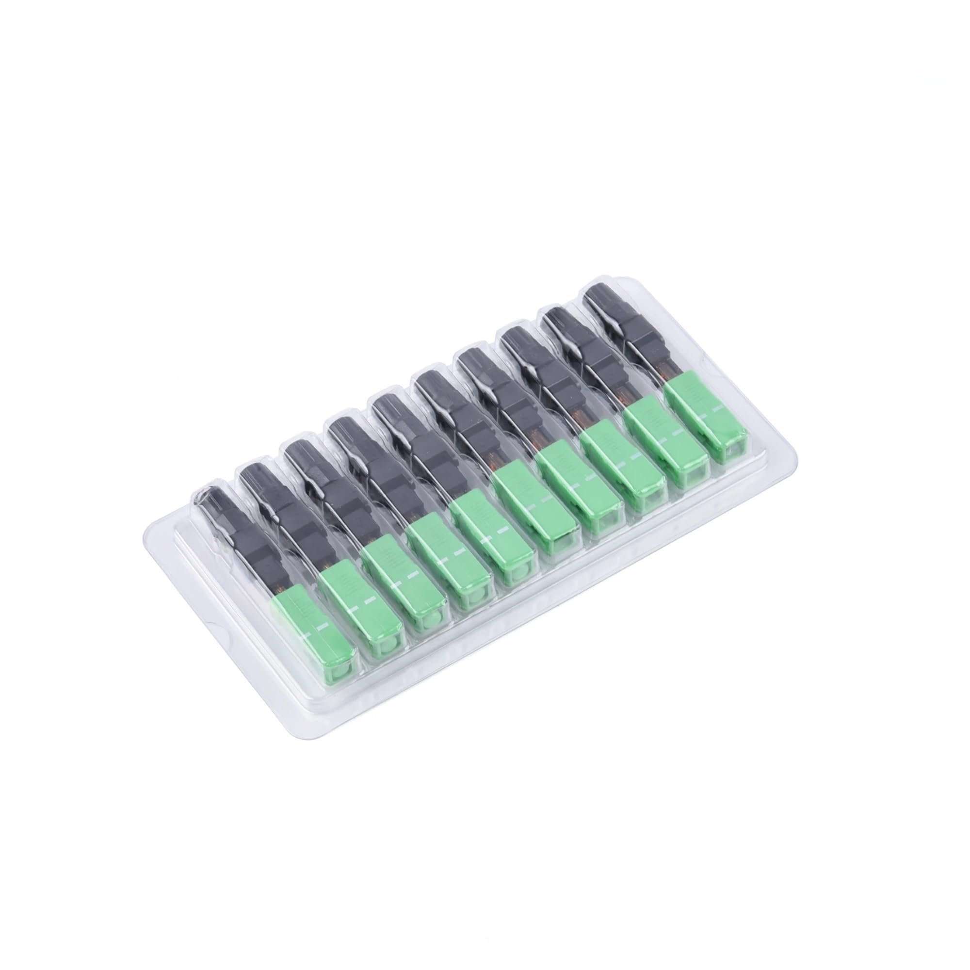 Épisseur de Fibre Optique Adaptateur Fibre Optique monomode SC, Assemblage Rapide sur site, 55 mm/2,17 Pouces, 10 à 400 pièces(80pcs)