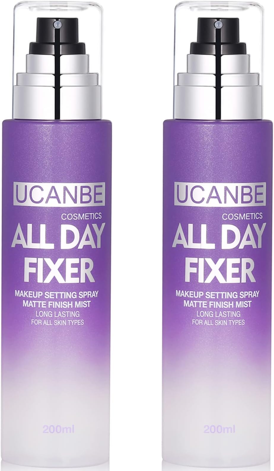 Makeup Setting Spray - 2PC Set Matte Finishing Spray, Long Lasting Oil Control Make Up Spray, Lightweight Hydrate Face Mist for Face