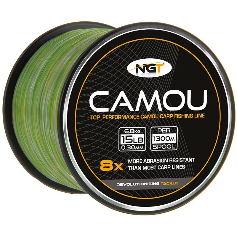 NGT Camou Fil de pêche à la carpe 3,6/4,5/5,4/11,3 kg