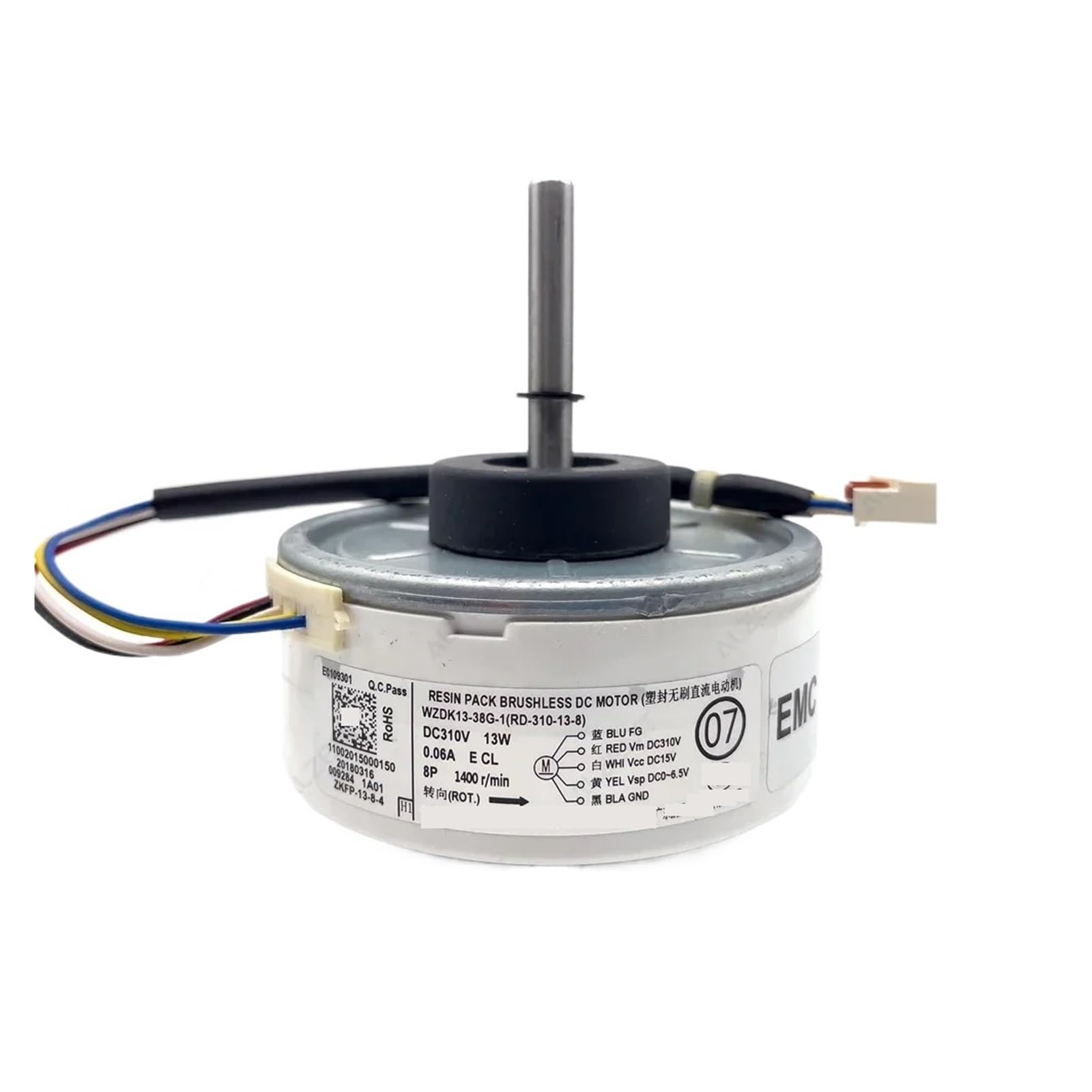 Wuplkcuij One Color For Air Conditioner Indoor Unit Dc Fan Motor Wzdk13-38G-1 Dc310 13W 1400R/Min Rd-310-13-8 Conditioning Parts
