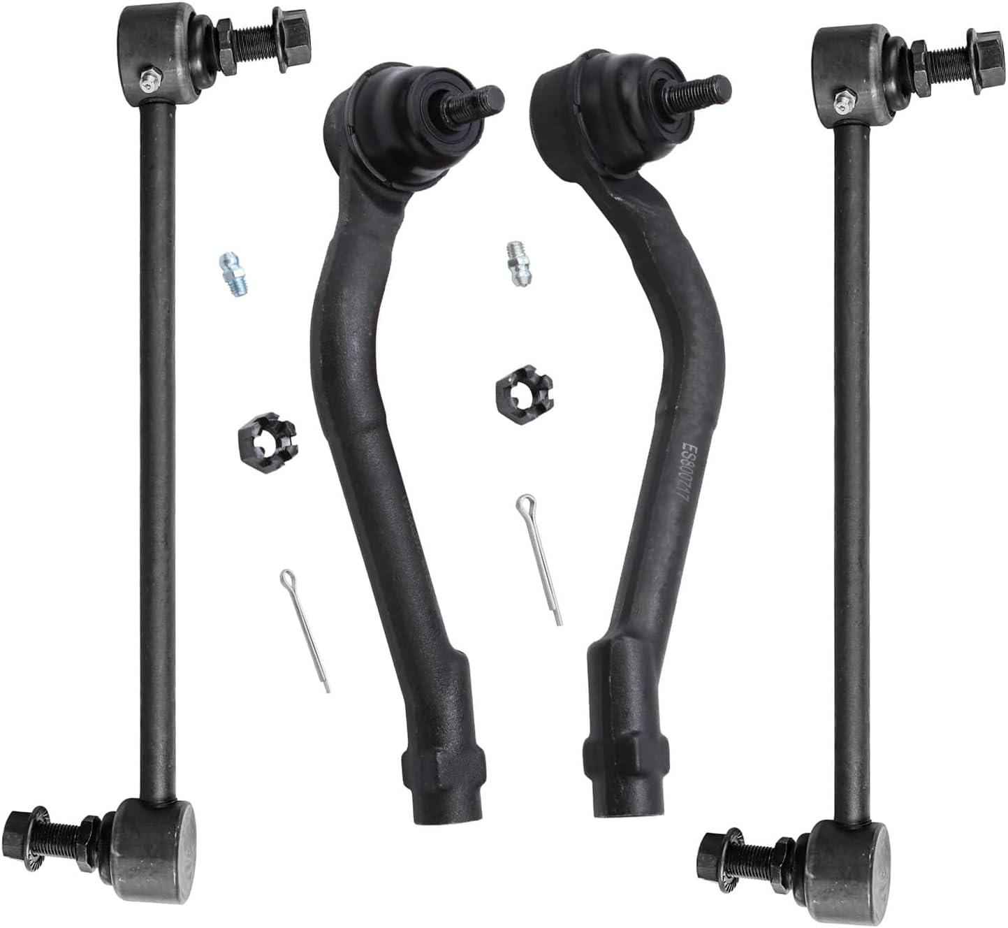 Detroit Axle - Front Sway Bars Outer Tie Rods for Hyundai 2014-2015 Tucson 2014-2016 Kia Sportage 2 Outer Tie Rod End Links 2 Stabilizer Sway Bar End Links Replacement