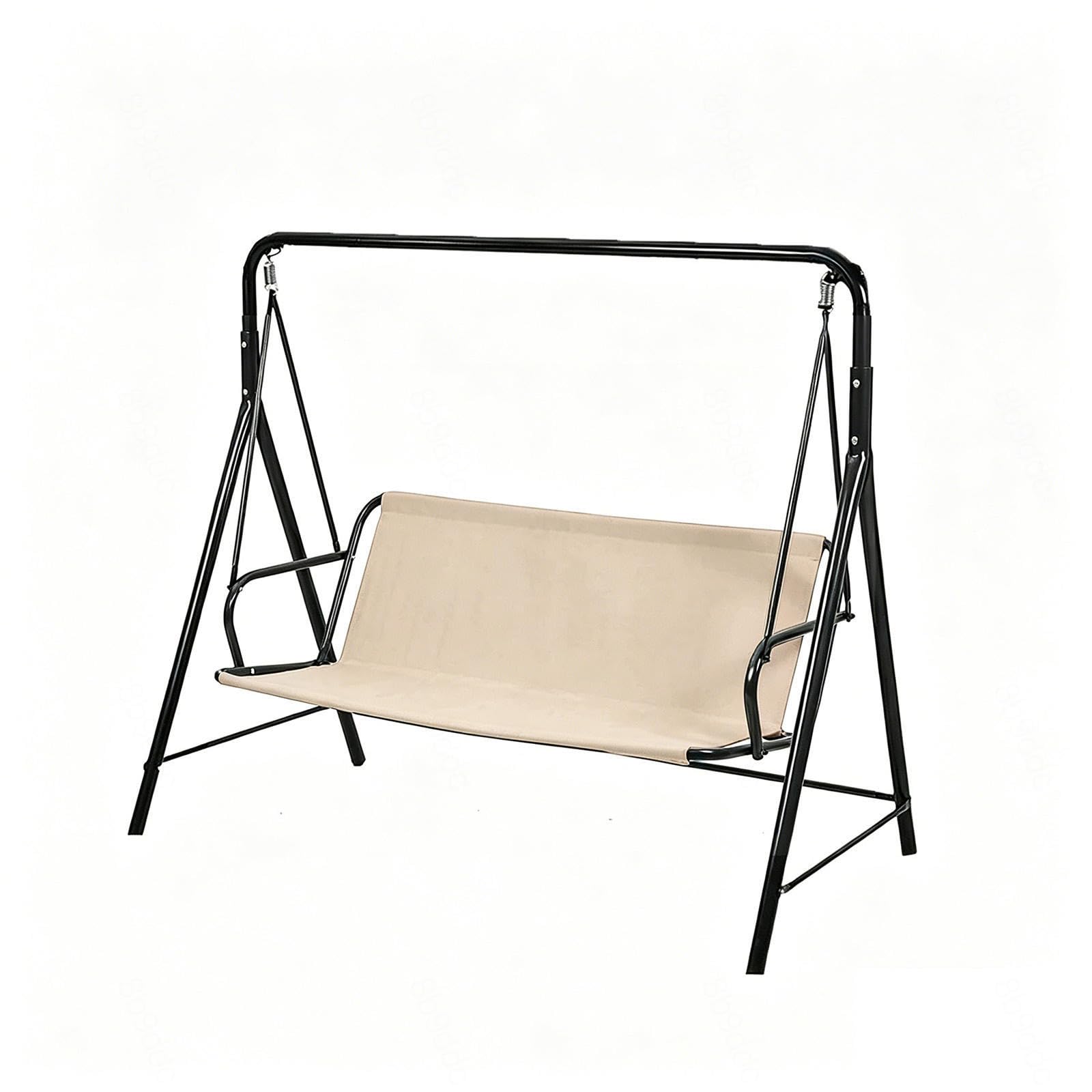 Outdoor Swing Cover Replacement 600D Thickened Waterproof Oxford Waterproof Chair Bench Replacement Cover for 2/3 Seater Patio Garden Swing Chair,Beige-47.2×18.5×18.5in