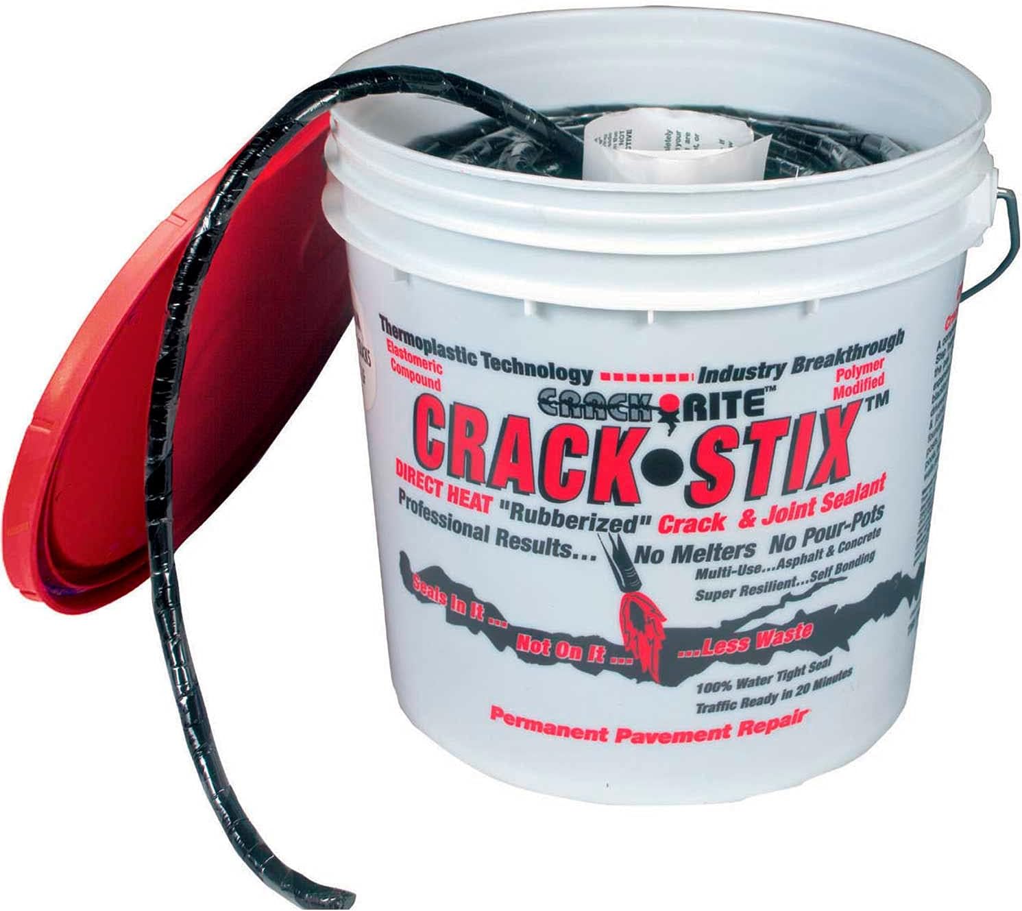 10 lb. 125 ft. Medium Black Permanent Blacktop Crack Filler