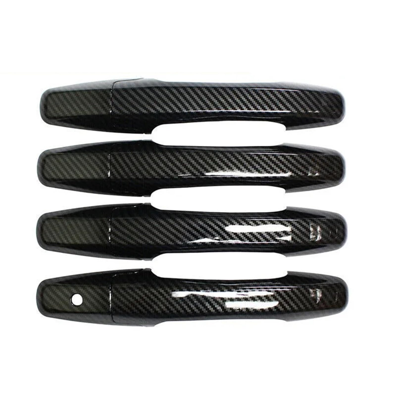RDWSPLI Exterior Handle Shell Compatible with for Pilot 2009-2015 Door Handle Moulding Cover Trim Decor Auto Car Carbon Fiber Style Exterior