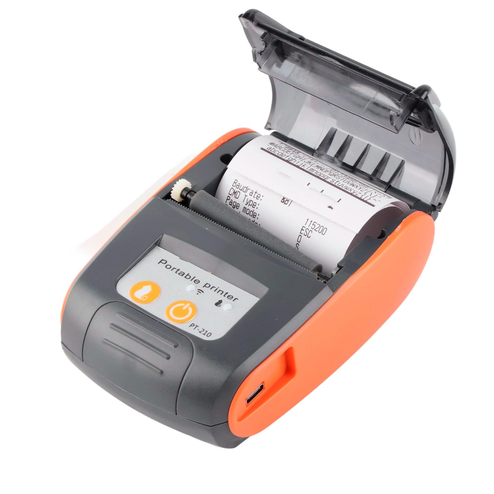 Stampante per Ricevute Portatile 58 Mm Bluetooth Termica 90 Mm/s | Carta Termica, Stampa Fatture Taxi, Ordini Ristoranti, Supporto App IOS, Uscita 90 Mm/s, Batteria 1500 MAh