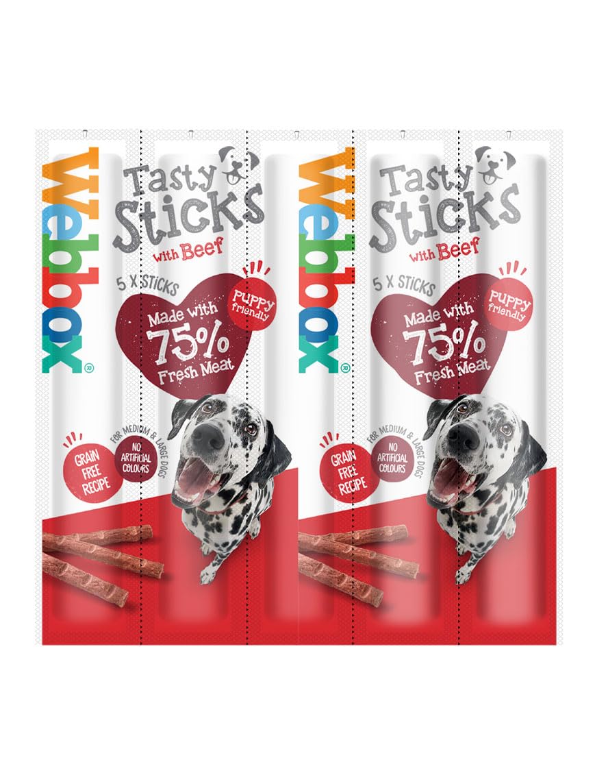 Webbox Dogs Delight Beef Sticks, 5 Sticks