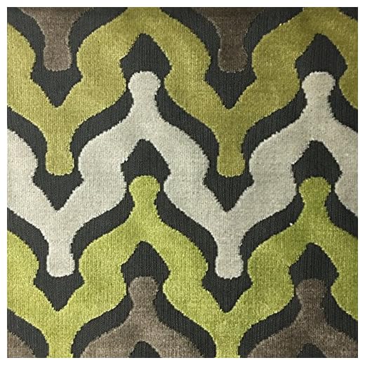 Bold Chevron Velvet Upholstery Fabric by The Yard