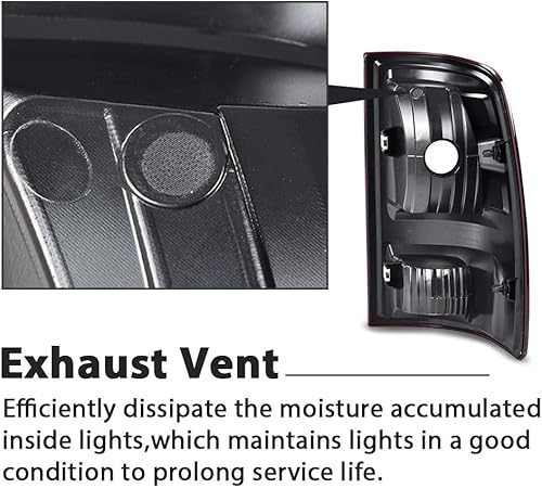 Miniatura 6 de PIT66 Luces traseras rojas derechas sin bombillas compatibles con Dodge Ram 2009-2018 15002010-2018 Dodge Ram 25002010-2018 Dodge Ram 35002019-2020