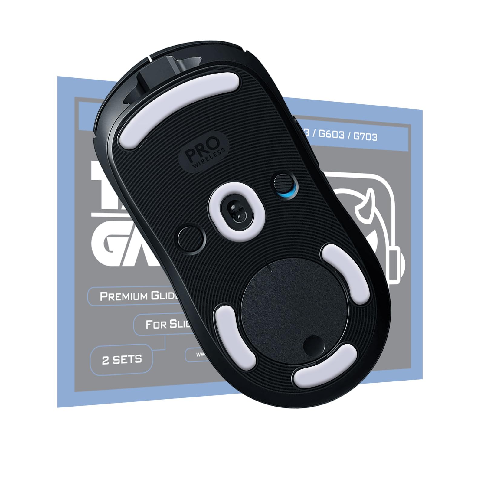 HOTLINEGAMES Set di 2 piedini per mouse con bordi arrotondati e curvi, compatibili con Logitech G600 HOTLINEGAMES Set di 2 piedini per mouse con bordi arrotondati e curvi, compatibili con Logitech G600