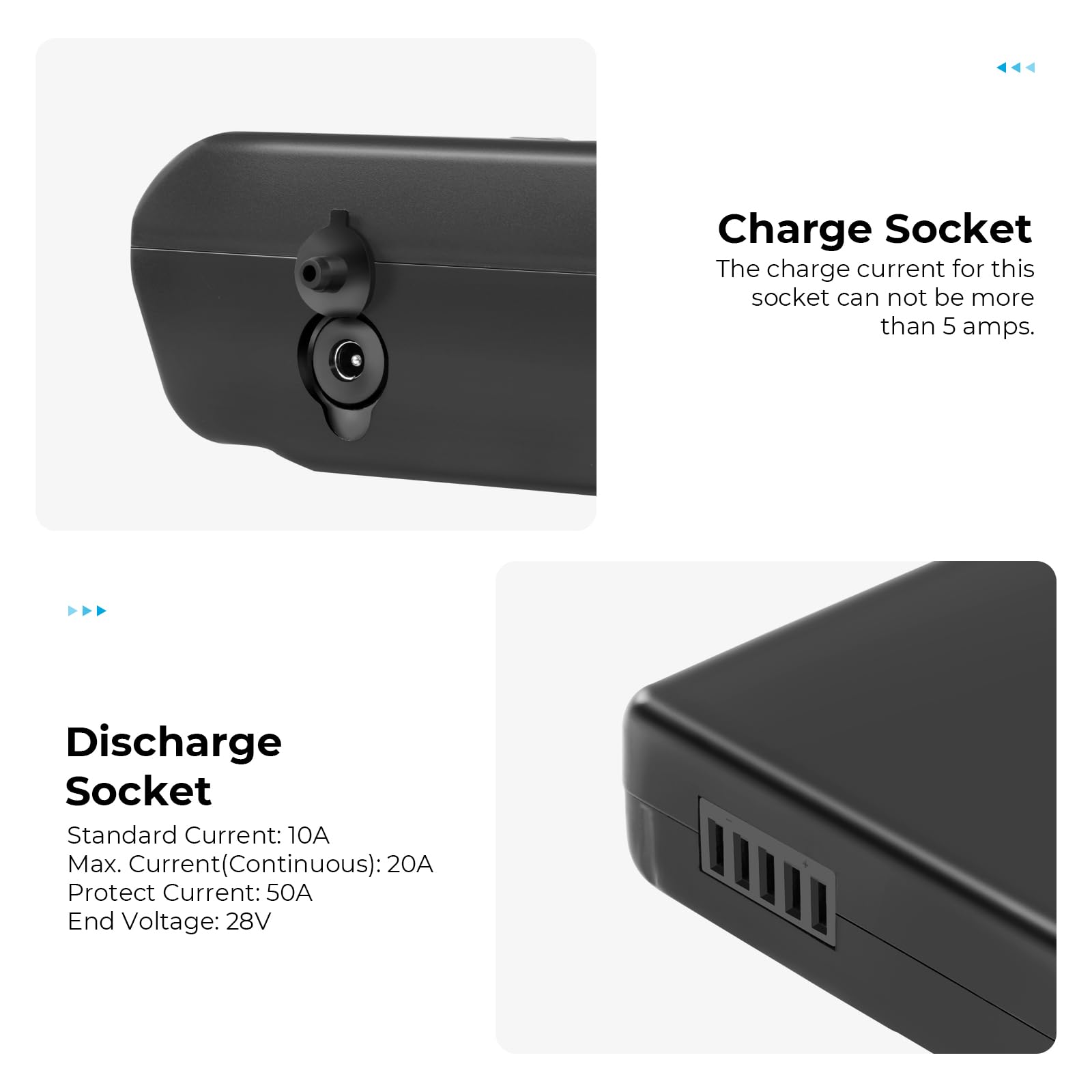 Batterie Vélo Électrique 36V 10.4Ah sans Chargeur pour Porte-Bagages | Pour Moteur 36V 50W-500W Compatible MiFa, Zündapp, Ansmann, Prophete