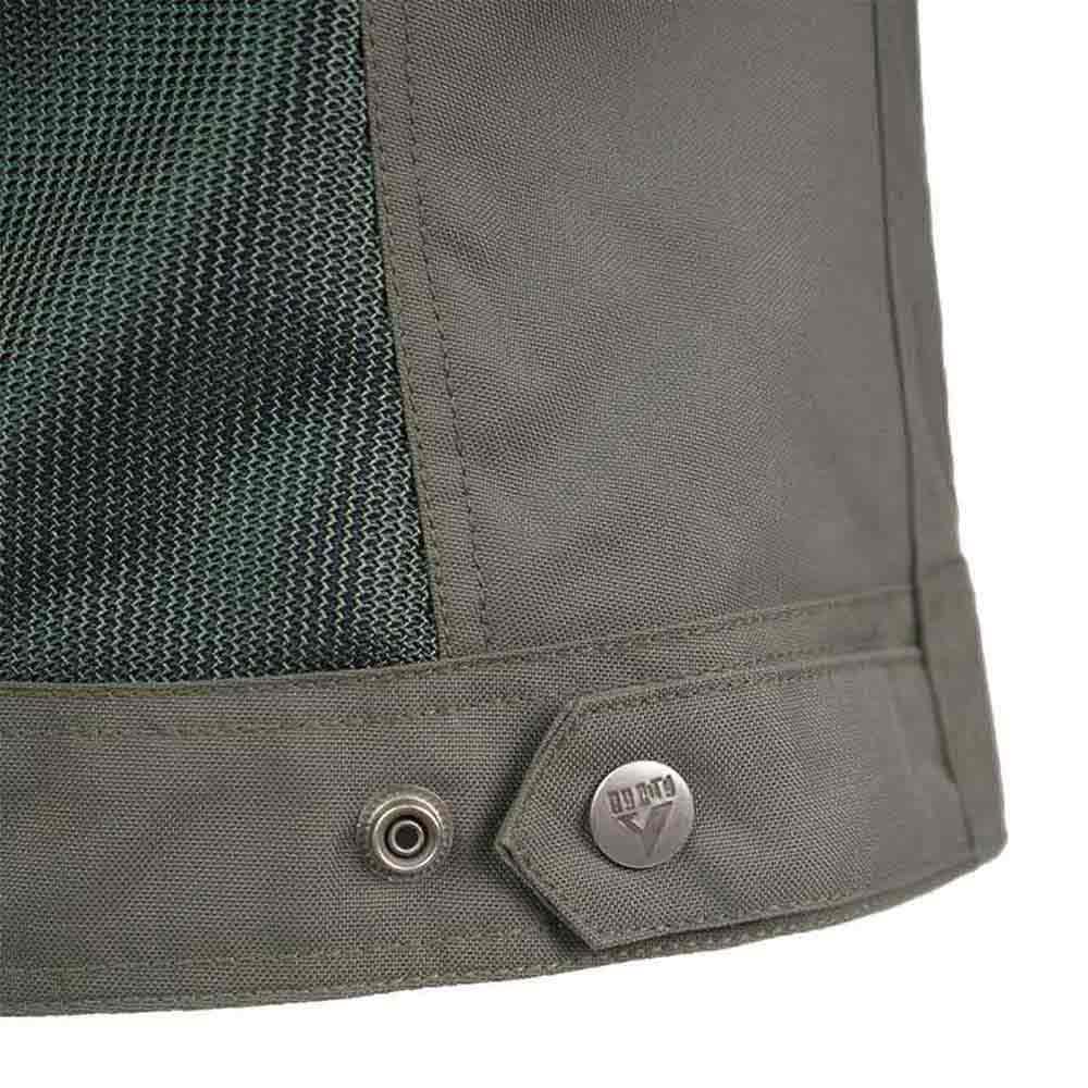 BY CITY - Chaqueta Summer Route Hombre - Tejido De Malla Perforada Y Cordura - Material Reflectante En Pecho, Espalda Y Cuello - Ajustable En Cintura, Brazos Y Cuello - Talla XL - Verde
