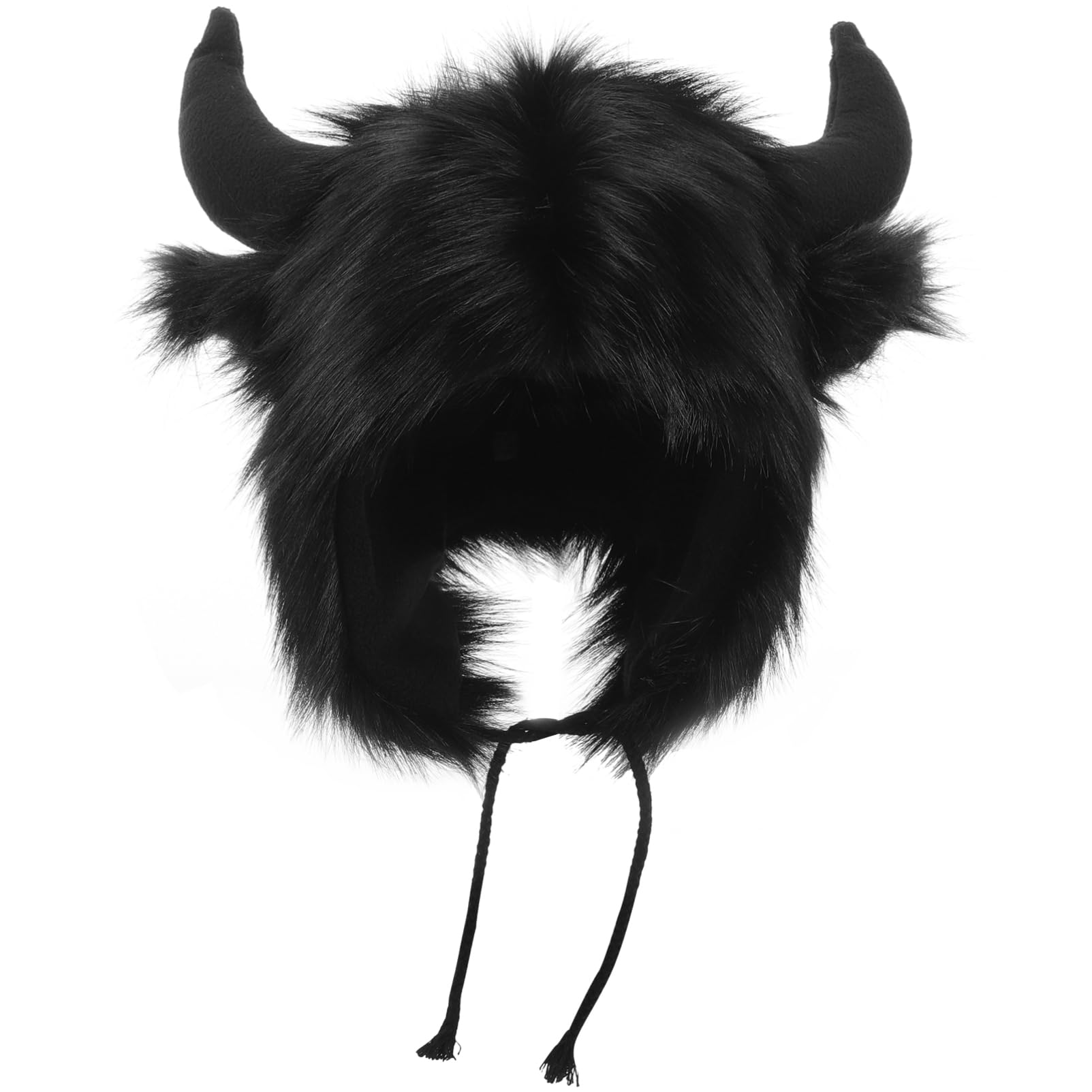 Beavorty Tapa Del Oído De Bocina Fiesta Sombrero De La Novedad Sombrero De Animal Multifuncional Sombrero De Animales Salvajes Sombreros Para Adultos Disfraz Negro Felpa