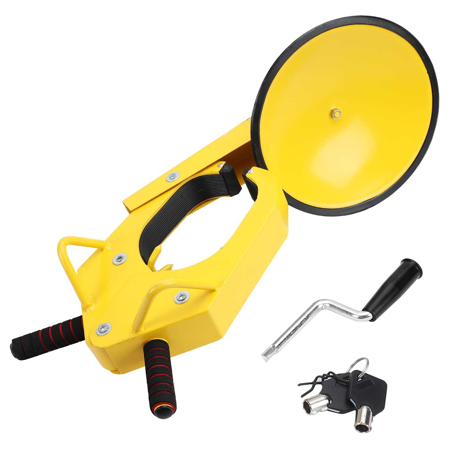 Tevlaphee Wheel Lock Clamp Anti Theft Trailer Wheel Lock Adjustable