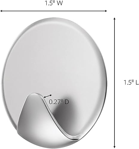 Miniatura 3 de Command AD850SL-6NA - Ganchos circulares plateados reposicionables, 0