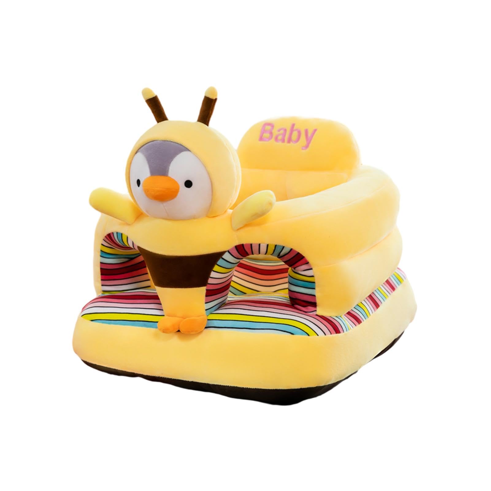Cojín para asiento de bebé, asiento de suelo para bebé, con forma de animal, cómodo asiento de desarrollo, asiento para niños pequeños que comen bebés