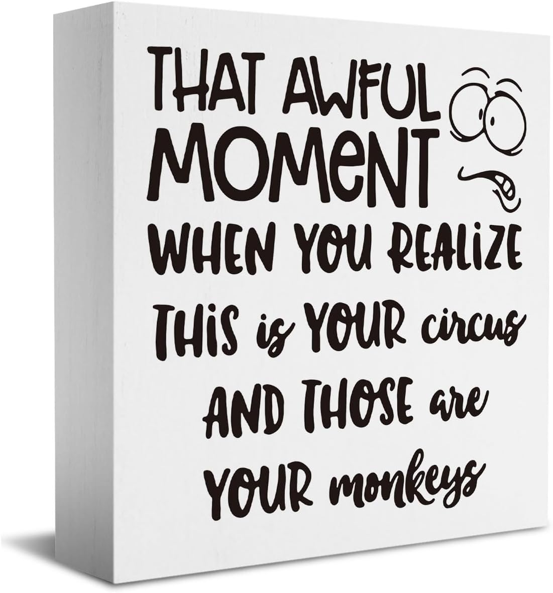 Funny Boss Gifts for Women Men, Gag Gifts Office Sign, Appreciation Gifts for Manager Coworker Employee Decor Funny Home Office Desk Decor Boss Day Gifts 5 X 5 Inch