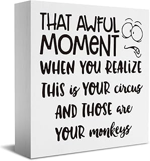 Funny Boss Gifts for Women Men, Gag Gifts Office Sign, Appreciation Gifts for Manager Coworker Employee Decor Funny Home Office Desk Decor Boss Day Gifts 5 X 5 Inch