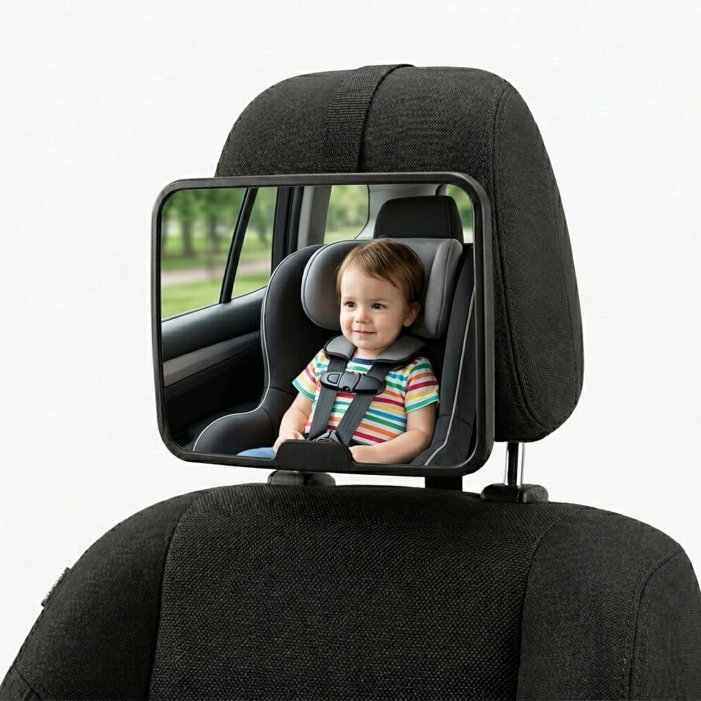 Espelho Retrovisor de Bebê Para Banco Traseiro Carro Ajustável