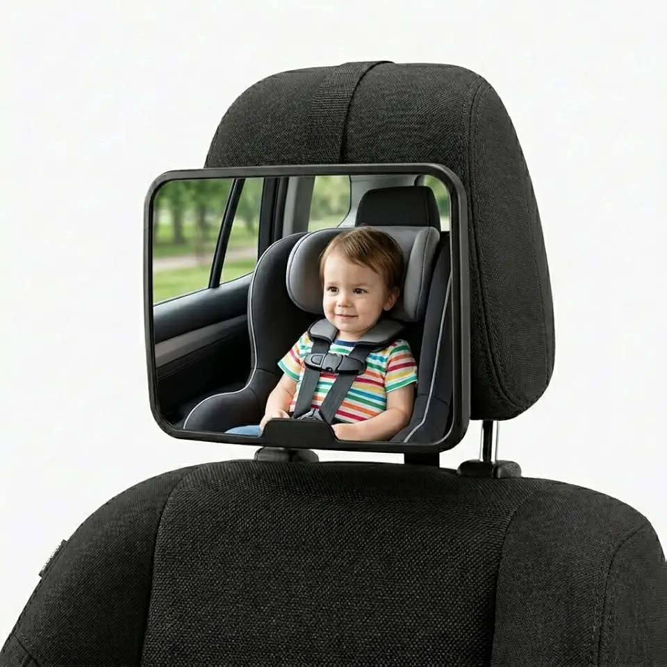 Espelho Retrovisor de Bebê Para Banco Traseiro Carro Ajustável