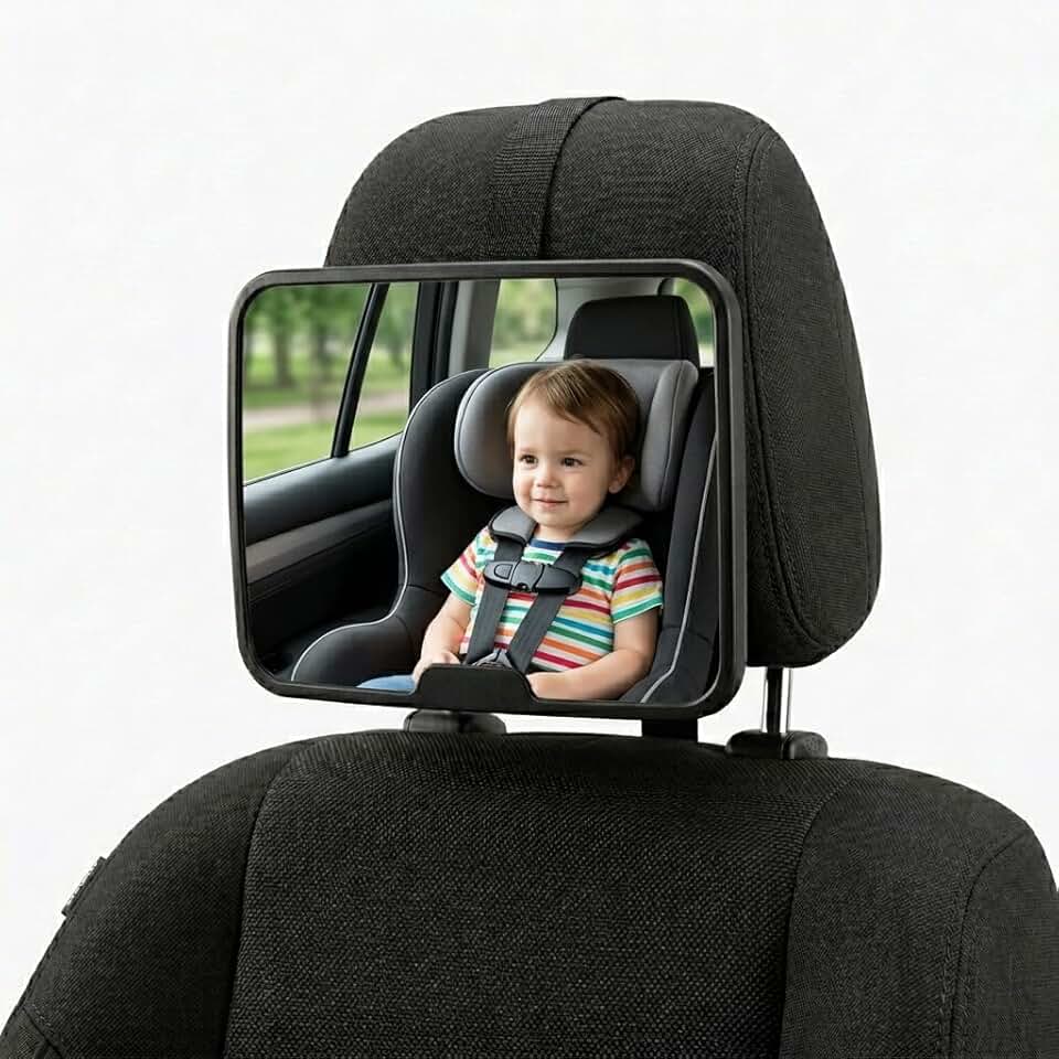 Espelho Retrovisor de Bebê Para Banco Traseiro Carro Ajustável