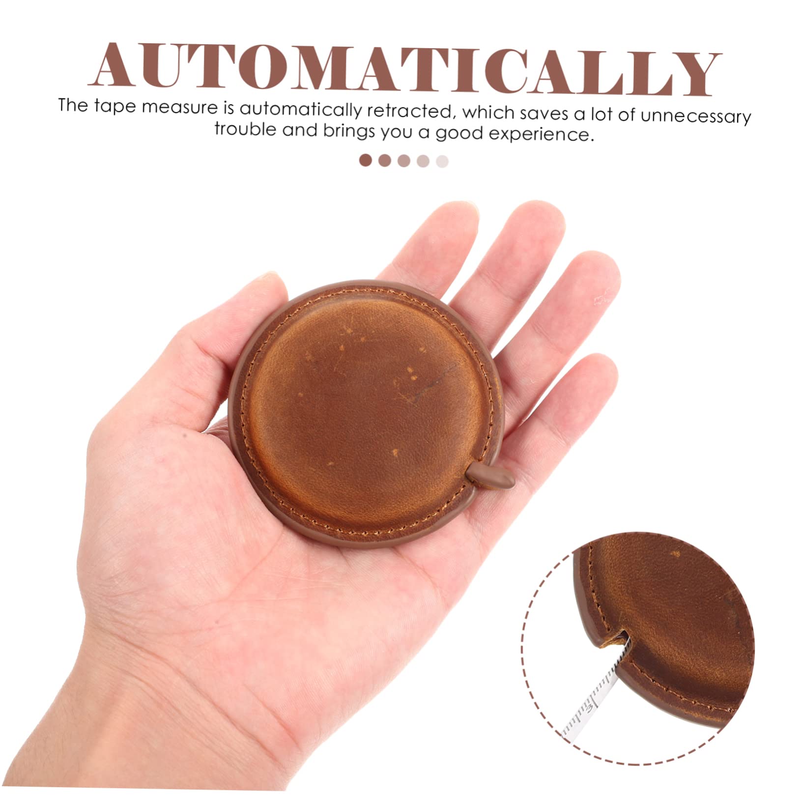 EXCEART 5piezas Cinta Métrica Vintage Para Costura Herramienta De Medición Flexible y Para Medidas Del Cuerpo y Telas Portátil y Ligera