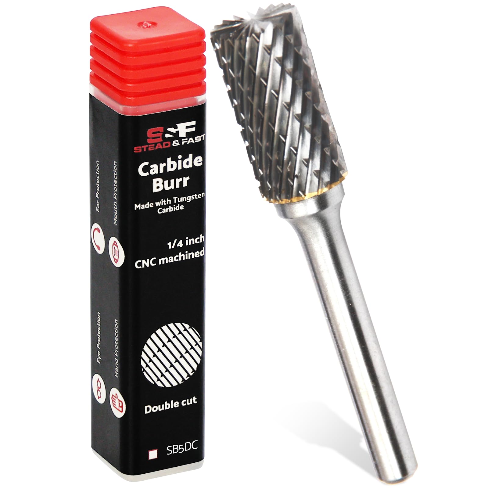 S&F STEAD & FAST Carbide Burr 1/2" x 1", Shank 1/4", Ball Nose Shape — Amazon image 10