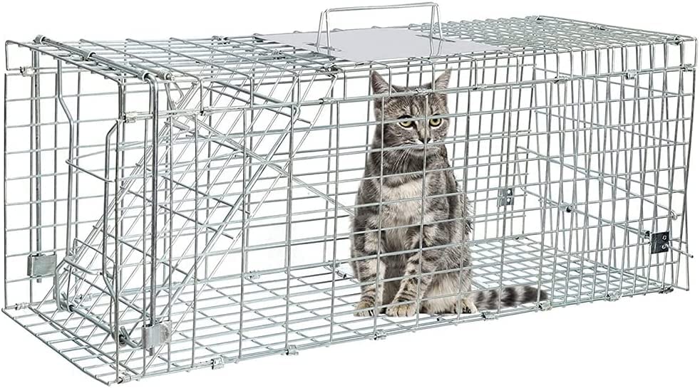 Buy G · PEH Folding Live Animal Trap 24 Inch Steel Humane Catch and