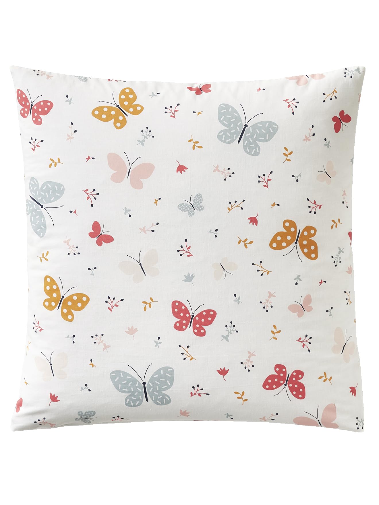 VERTBAUDET Parure Housse De Couette Enfant Et Taie D'oreiller Avec Coton Recyclé Pop Flower Multicolore 140X200 50X75