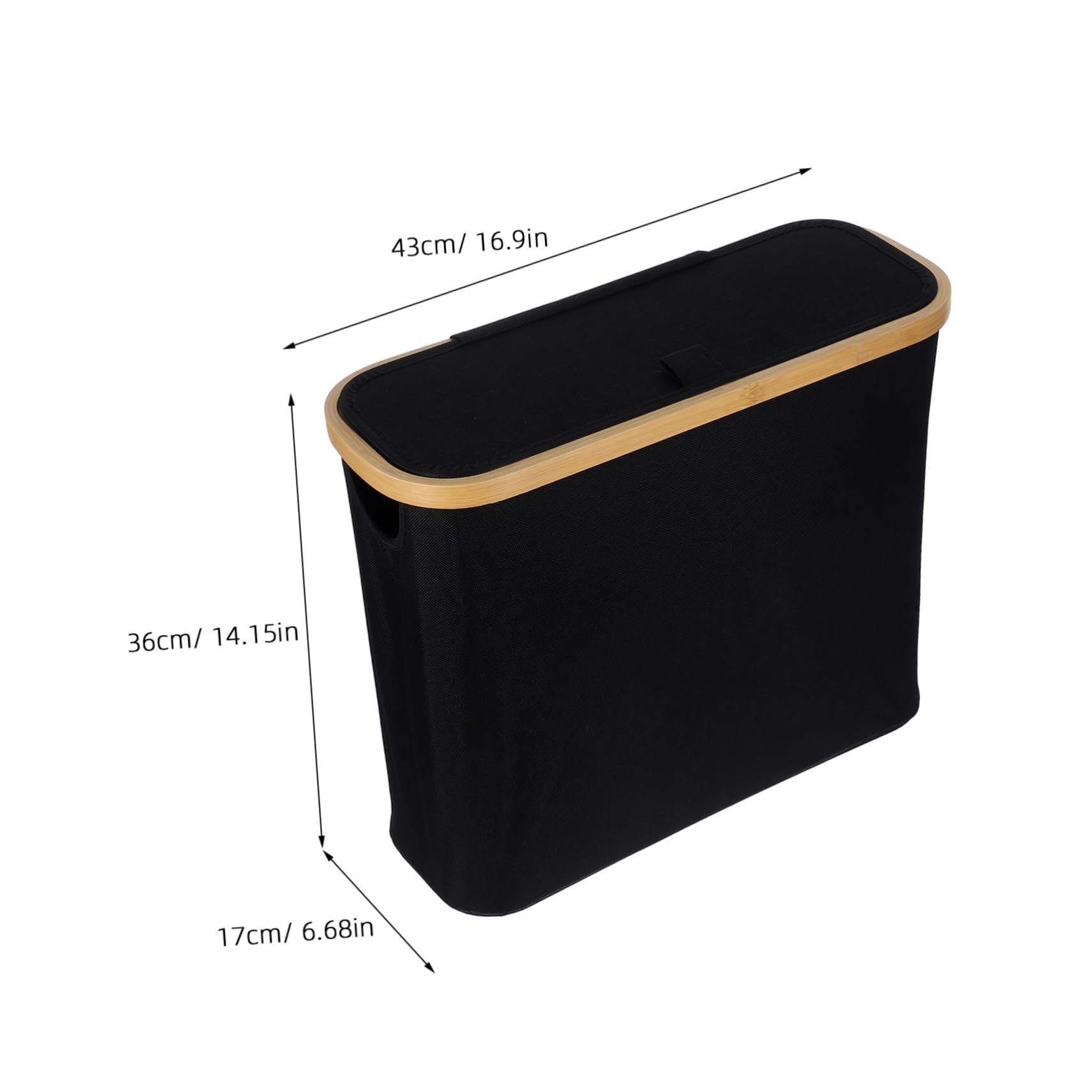 ABOOFAN Toilet Paper Basket with Lid Space Saving Storage Organizer for Bathroom Pantry and Tissues Capacity Convenient Side Window Design Compact and Toilet Paper Holder