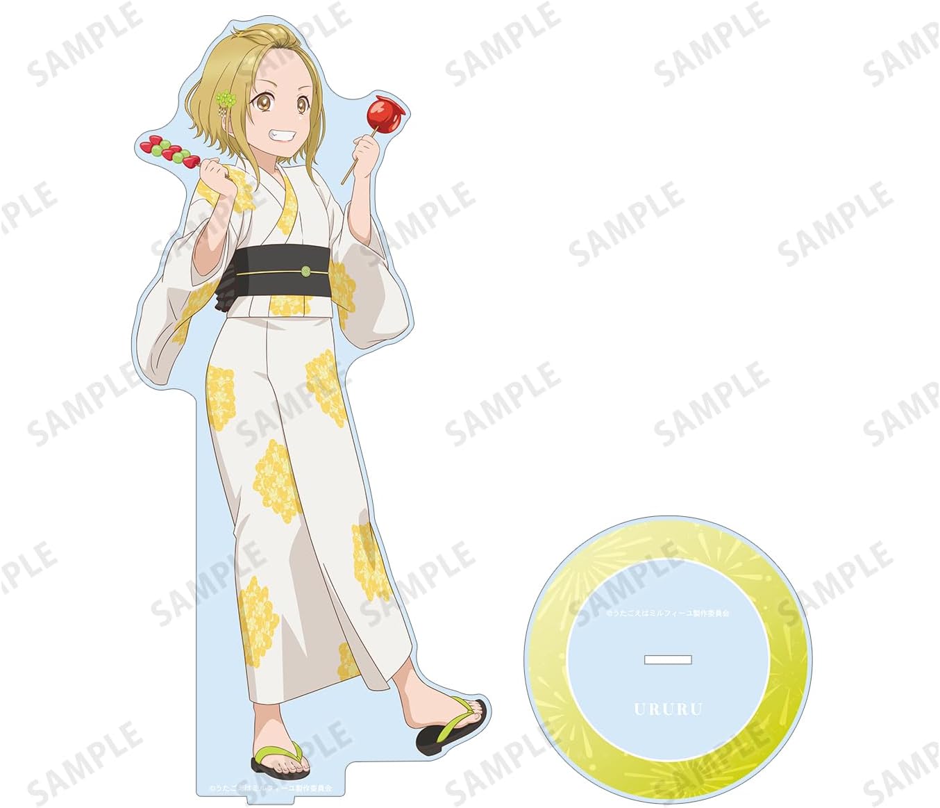 TV Anime Utagoe ha Milfeile Illustrated by Urlu Summer Festival Ver. Extra Large Acrylic Stand