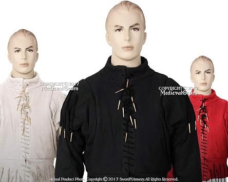 Medium Red 15 Century Arming Doublet Jacket Functional Gambeson SCA LARP WMA