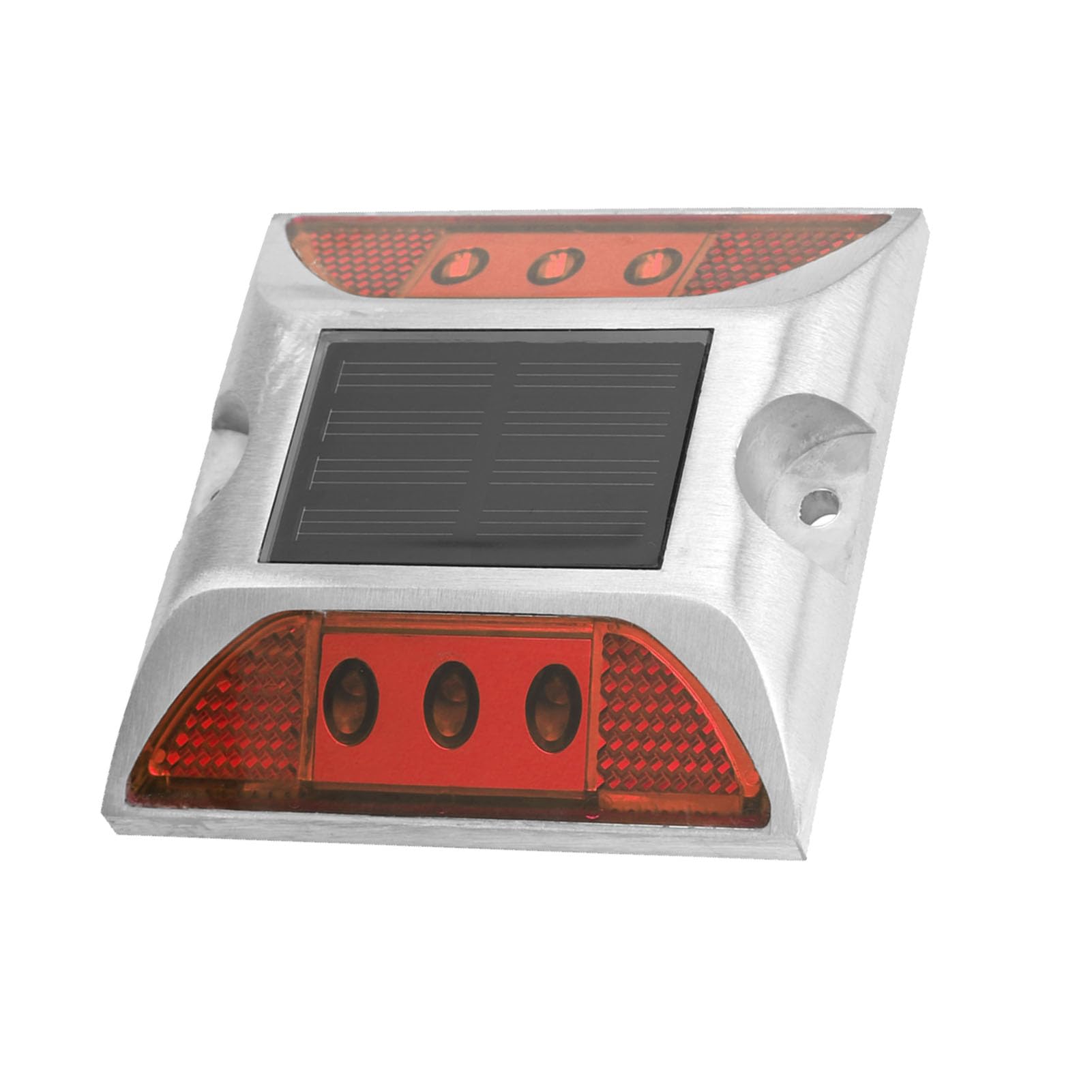 Muiltvoe LED Solar Ground Lights, Outdoor Driveway Road Marker with 1000m Viewing Distance, for Gardens Courtyards (Blue)