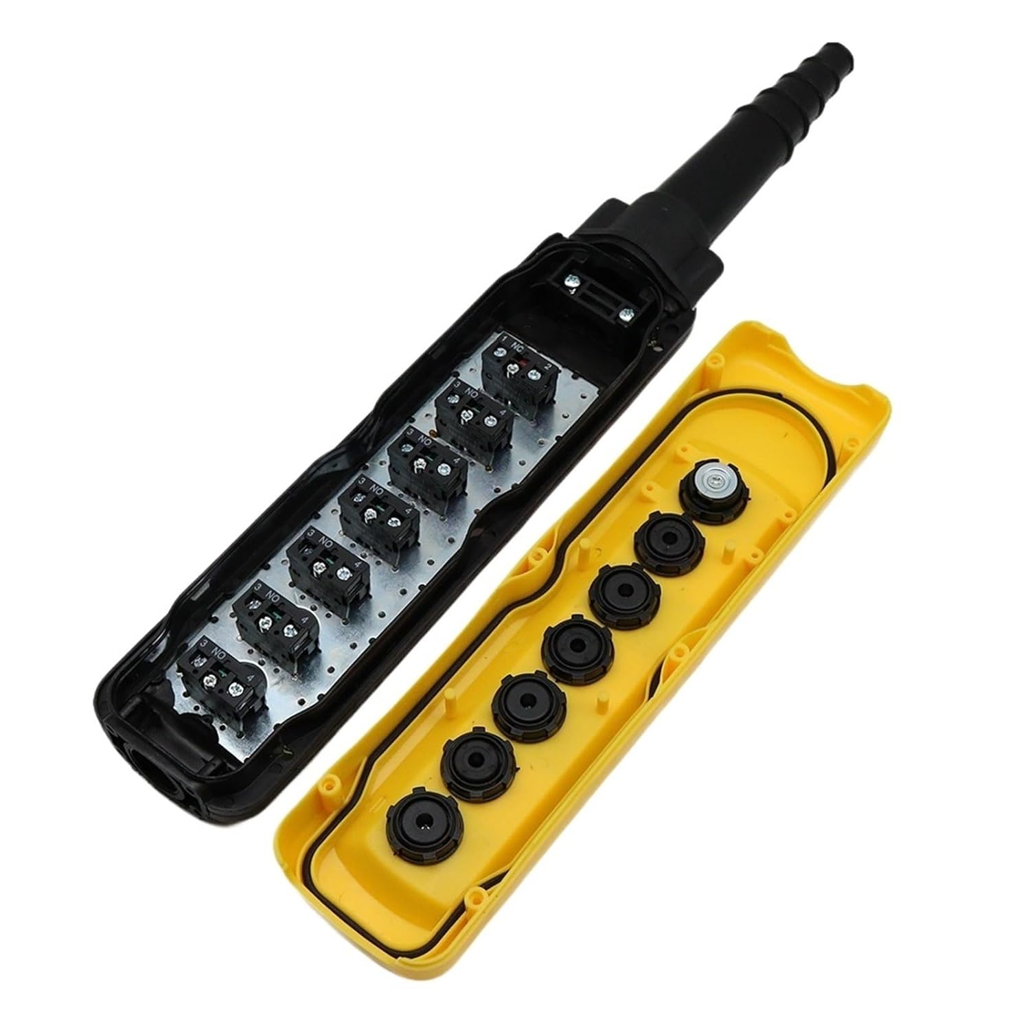 1PCS XAC-A6713 Rainproof Industrial Electric Crane Hoist Control Button Switch 7 Buttons 250V 5A 500V 2A