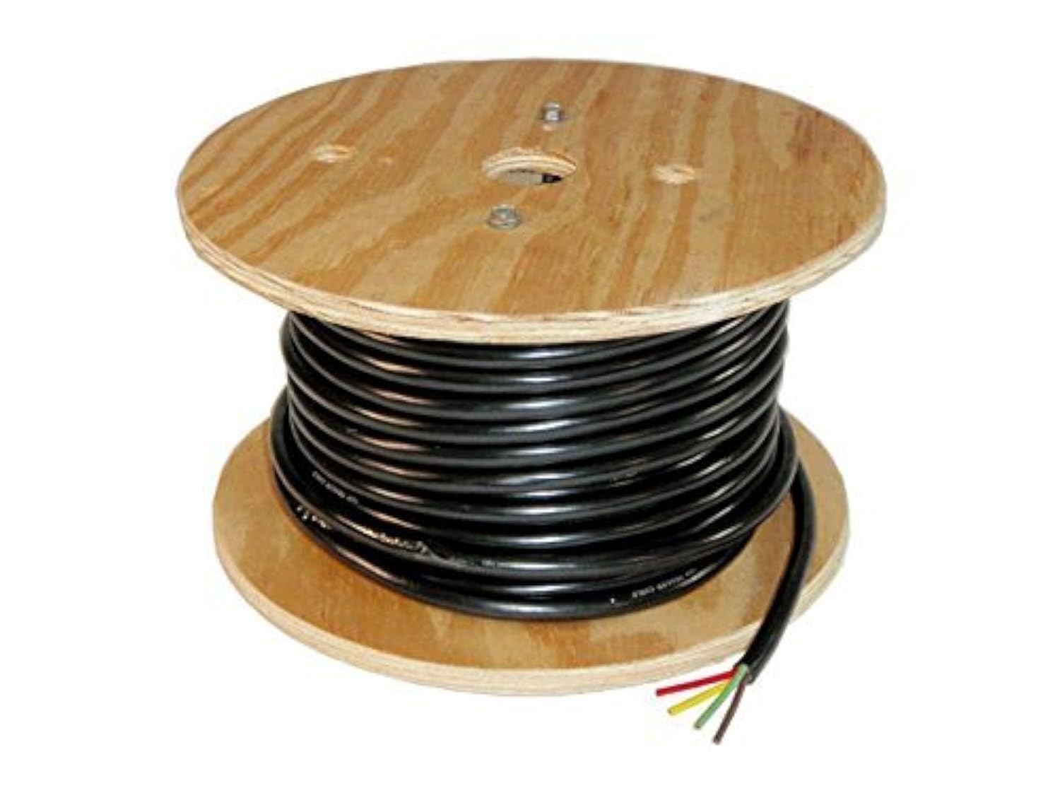4-Wire Trailer Lighting Cable (04923) Red/Yellow/Green/Brown - 100 Feet