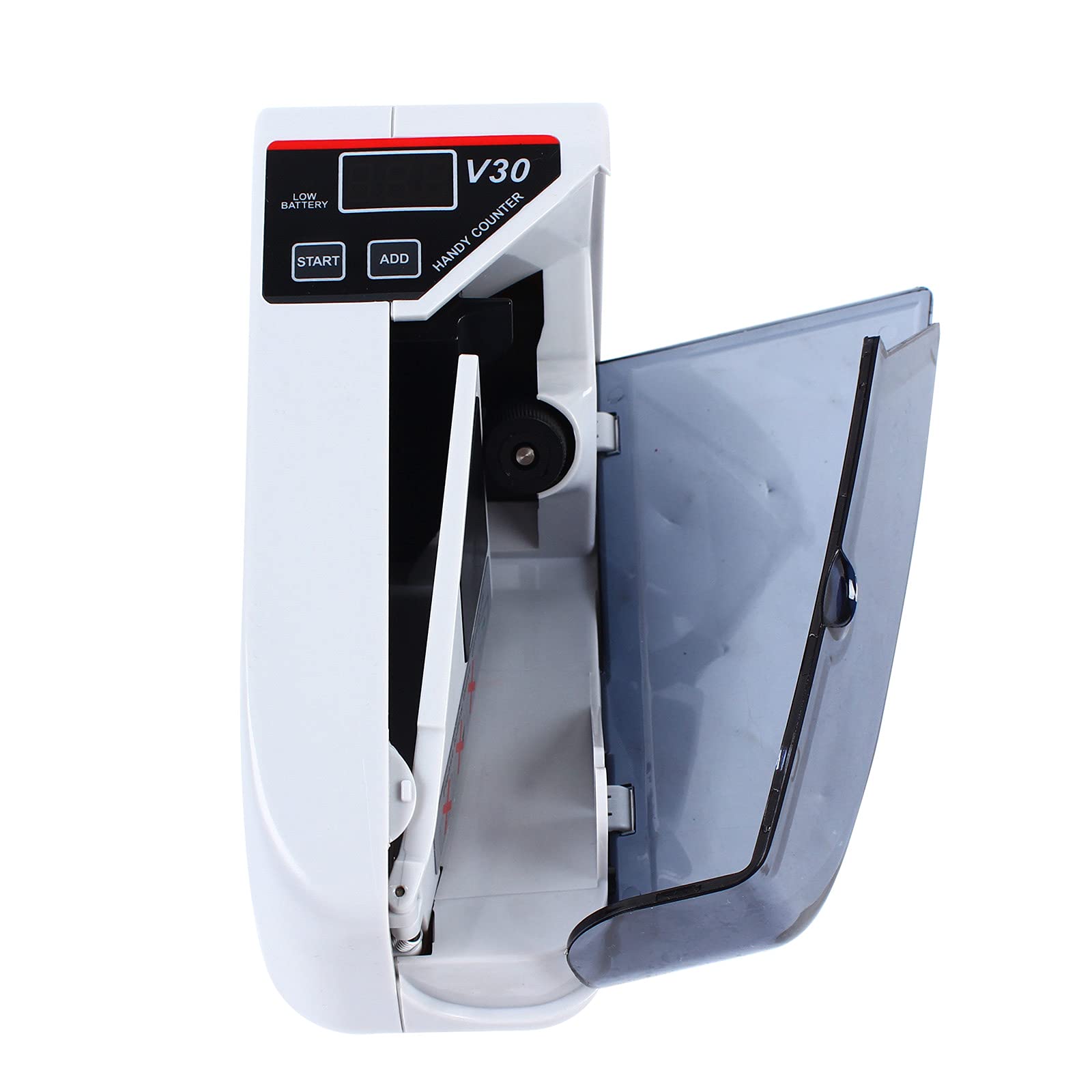 Futchoy Mini conta banconote per banconote ordinate senza funzione di rilevamento delle banconote false, 600 pz/min V30 portatile, macchina di conteggio per GBP/EUR/USD/PLN/SEK