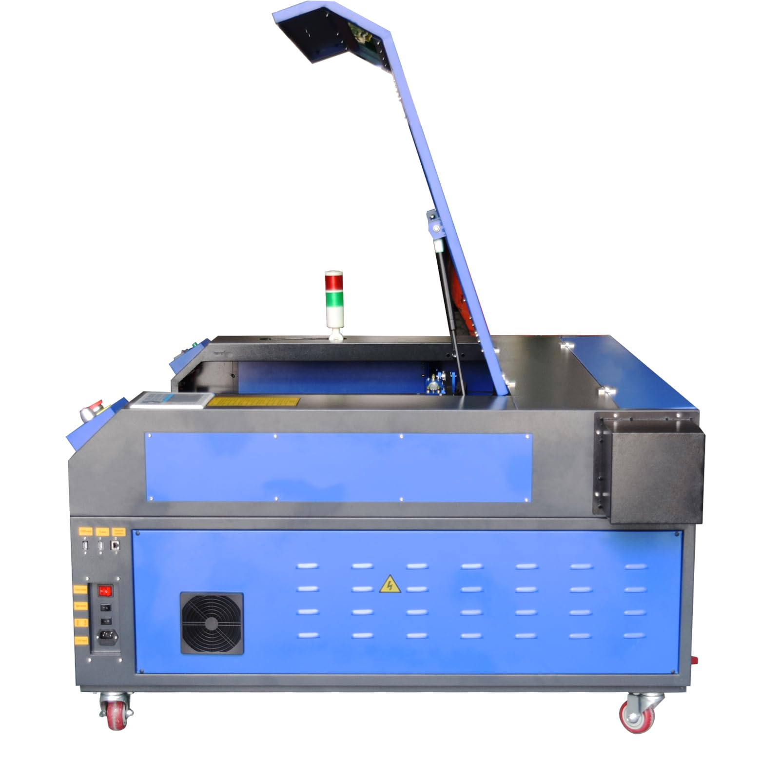 100 Máquina de Grabado y Corte Láser CO2 con Área de Trabajo 1000x800mm, con eje rotatorio, Grabador de Láser CO2 Panel de Control Digital RDWorks para Madera, Plástico, Caucho